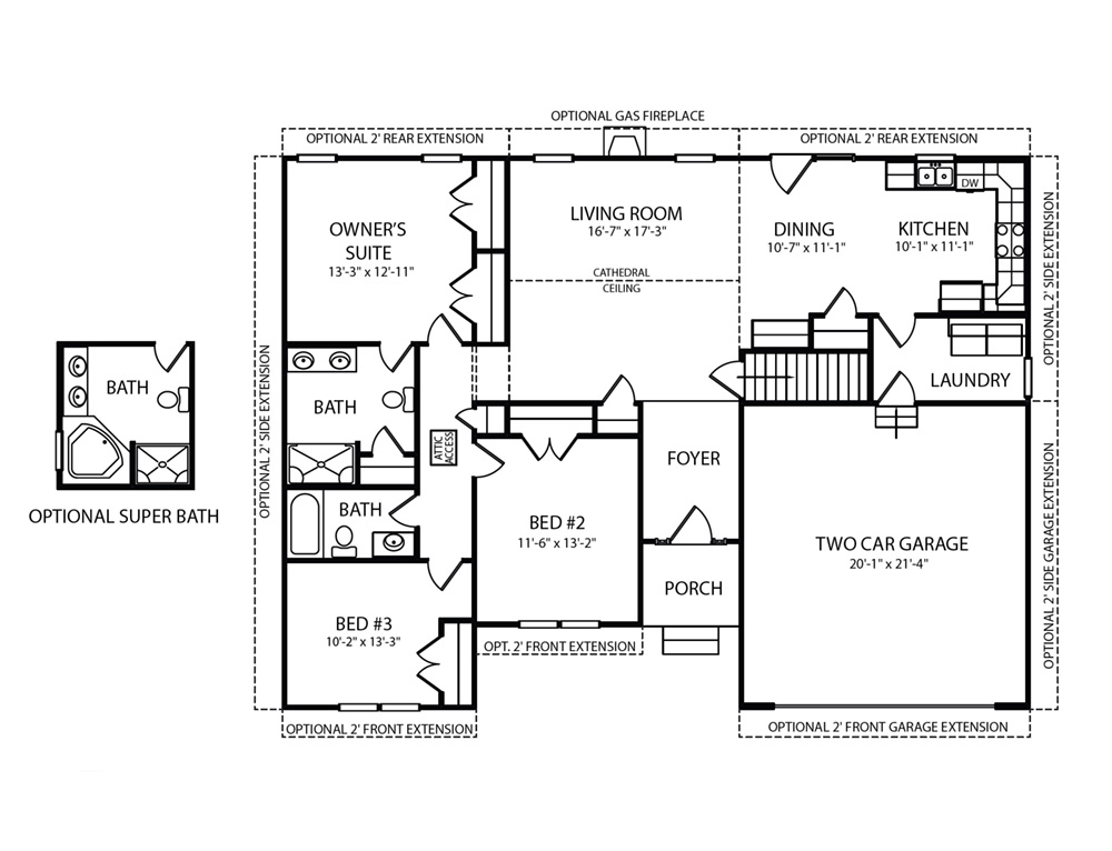Brookedale Model Floorplan by J.A. Myers Homes in Hanover, PA