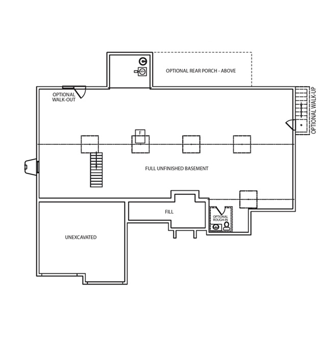 Natalie Model home floorplan design by J.A. Myers Homes in Hanover, PA
