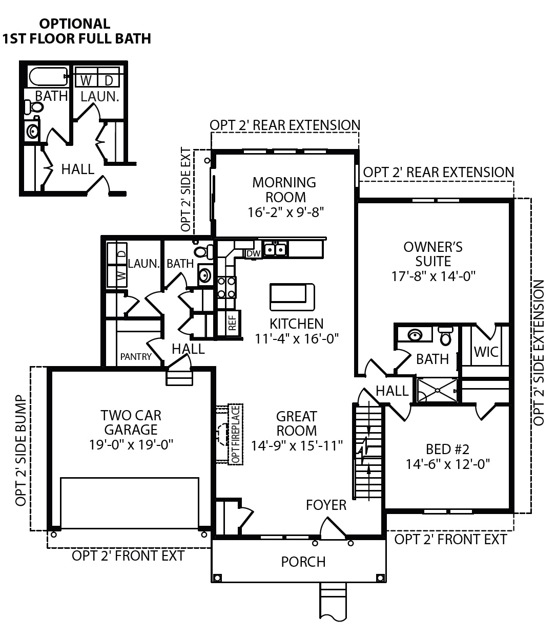 Abby First Floor Plan J.A. Myers Homes
