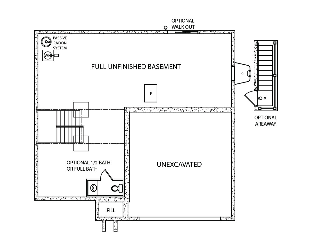 Belfare model and floorplan by J.A. Myers Homes in Hanover, PA