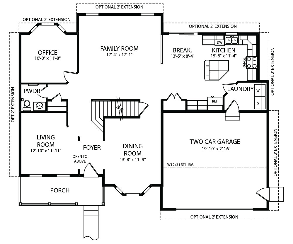 Monterey Model Floorplans by J.A. Myers Homes in Hanover, PA